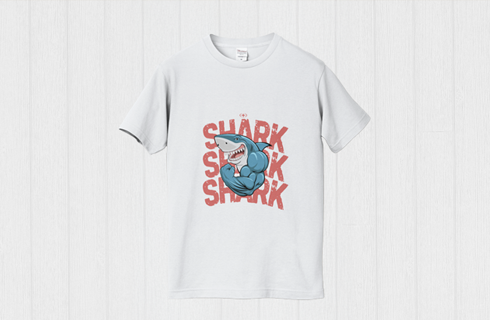 マッスルサメTシャツ